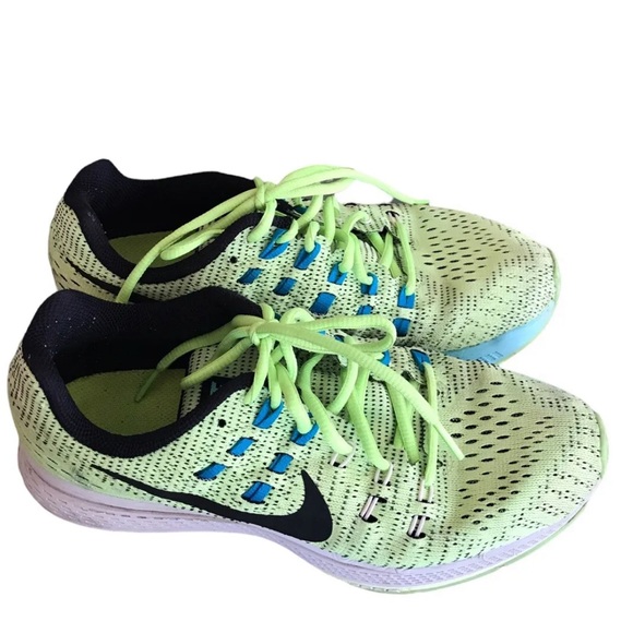 Nike Zoom Running Sneakers Structure 19 Flash Lime Green Black Women Size 8 - Picture 4 of 8